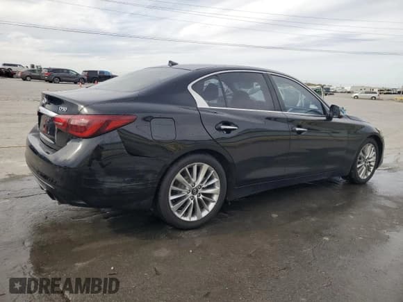 ✅ 2021 Infiniti Q50 Luxe • VIN: JN1EV7BR3MM754023 • Lot: 89550715. Listed on Copart with 77,437 mi. Free auction sales archive from the USA and detailed vehicle history report at DreamBid. Image 3.