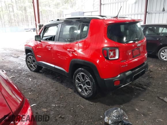 ✅ 2017 Jeep Renegade Limited • VIN: ZACCJBDB9HPE44954 • Lot: 41793456. Listed on IAAI with 44,424 mi. Free auction sales archive from the USA and detailed vehicle history report at DreamBid. Image 3.