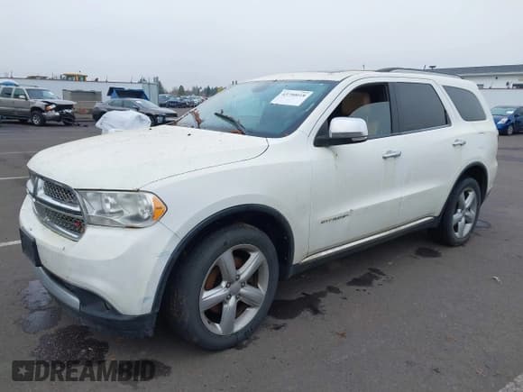 ✅ 2013 Dodge Durango Citadel • VIN: 1C4RDJEG0DC562928 • Lot: 43750018. Listed on IAAI with 161,794 mi. Free auction sales archive from the USA and detailed vehicle history report at DreamBid. Image 2.