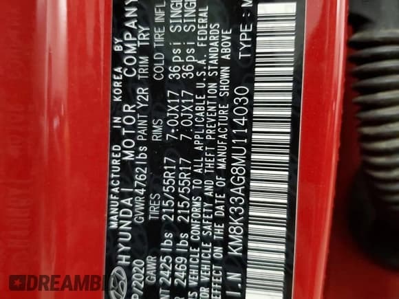 ✅ 2021 Hyundai Kona Limited • VIN: KM8K33AG8MU114030 • Лот: 78014754. Опубликован ранее на Copart с пробегом 30 830 миль. Бесплатный доступ к архиву аукционных продаж из США и подробный отчёт об истории автомобиля на DreamBid. Изображение 13.