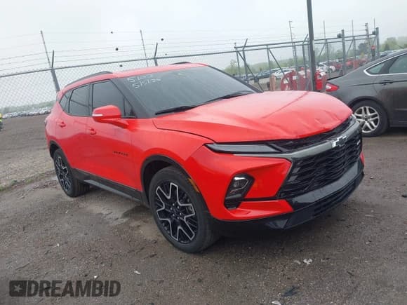 ✅ 2023 Chevrolet Blazer RS • VIN: 3GNKBKRS8PS155103 • Lot: 42231530. Listed on IAAI with 21,751 mi. Free auction sales archive from the USA and detailed vehicle history report at DreamBid. Image 1.