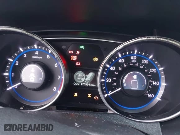 ✅ 2011 Hyundai Sonata Limited • VIN: 5NPEC4AC6BH138807 • Lot: 43289895. Listed on IAAI with 170,354 mi. Free auction sales archive from the USA and detailed vehicle history report at DreamBid. Image 7.