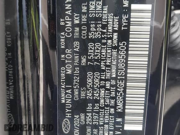 ✅ 2025 Hyundai Palisade Limited • VIN: KM8R54GE1SU895605 • Лот: 56933795. Размещён на Copart с пробегом 478 миль миль. Получите бесплатный доступ к архиву аукционных продаж из США и посмотрите подробный отчёт об истории автомобиля на DreamBid. Изображение 14.
