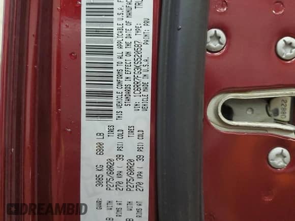 2019 Ram 1500 Express with VIN 1C6RR7FG3KS520587, listed as a Copart auction lot 80892884 with Not provided miles and Non repairable. Bid and sale history available at DreamBid. Image 12.