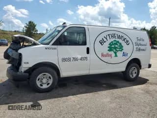 ✅ 2020 Chevrolet Express Cargo • VIN: 1GCWGAFP9L1127649 • Lot: 68323215. Listed on Copart with 96,164 mi. Free auction sales archive from the USA and detailed vehicle history report at DreamBid. Image 1.