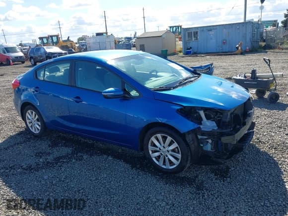 ✅ 2014 Kia Forte LX • VIN: KNAFX4A68E5240811 • Lot: 43365063. Listed on IAAI with 138,593 mi. Free auction sales archive from the USA and detailed vehicle history report at DreamBid. Image 1.