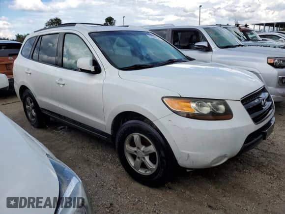 2007 Hyundai Santa Fe GLS with VIN 5NMSG13D07H082430, listed as a Copart auction lot 73949014 with Not provided miles and Salvage title. Bid and sale history available at DreamBid. Image 4.