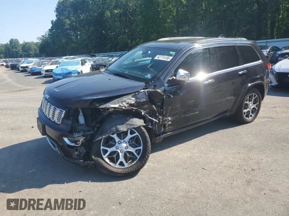✅ 2019 Jeep Grand Cherokee Overland • VIN: 1C4RJFCG3KC840016 • Lot: 62774195. Listed on Copart with 70,926 mi. Free auction sales archive from the USA and detailed vehicle history report at DreamBid. Image 1.