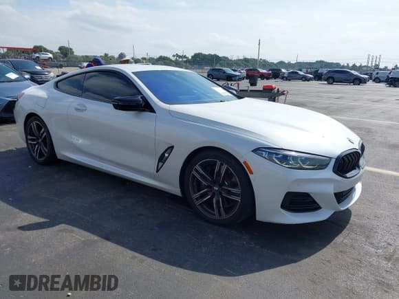 ✅ 2023 BMW 8 Series 840i • VIN: WBAAE2C04PCK62025 • Lot: 43605196. Listed on IAAI with 51,010 mi. Free auction sales archive from the USA and detailed vehicle history report at DreamBid. Image 1.