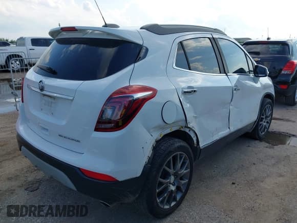 ✅ 2019 Buick Encore Sport Touring • VIN: KL4CJ1SB2KB949677 • Lot: 43096745. Listed on IAAI with 107,714 mi. Free auction sales archive from the USA and detailed vehicle history report at DreamBid. Image 4.