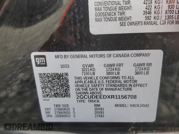 ✅ 2024 Chevrolet Silverado 1500 RST • VIN: 2GCUDEEDXR1156708 • Lot: 83778775. Wystawiony na Copart z przebiegiem 12 232 mil. Bezpłatny archiwum sprzedaży aukcyjnych z USA i szczegółowy raport historii pojazdu na DreamBid. Zdjęcie 12.
