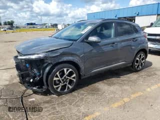 2023 Hyundai Kona Limited with VIN KM8K5CA38PU050065, listed as a Copart auction lot 70455585 with 14,845 mi miles and Non repairable. Bid and sale history available at DreamBid. Image 1.