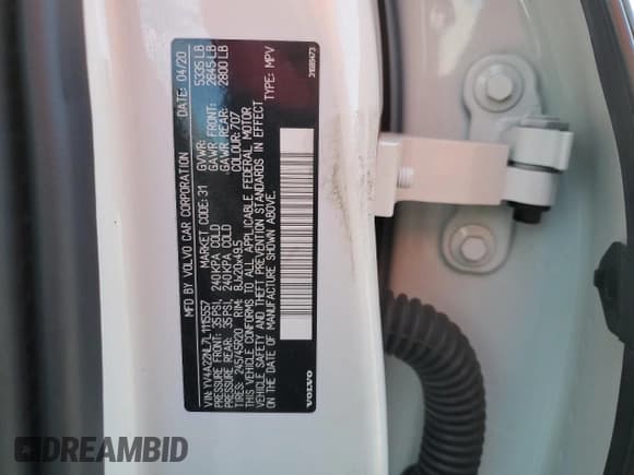 ✅ 2020 Volvo V90 • VIN: YV4A22NL7L1115557 • Lot: 71962845. Listed on Copart with 43,936 mi. Free auction sales archive from the USA and detailed vehicle history report at DreamBid. Image 13.