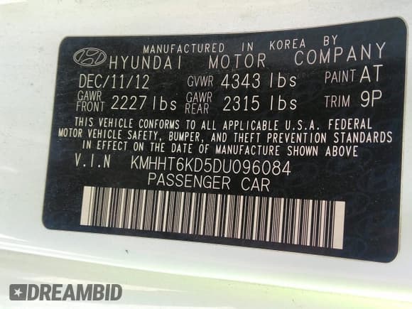 ✅ 2013 Hyundai Genesis Coupe Premium • VIN: KMHHT6KD5DU096084 • Lot: 42126324. Wystawiony na IAAI z przebiegiem 76 518 mil. Bezpłatny archiwum sprzedaży aukcyjnych z USA i szczegółowy raport historii pojazdu na DreamBid. Zdjęcie 9.