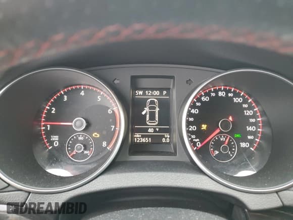 ✅ 2012 Volkswagen Golf GTI Autobahn • VIN: WVWFD7AJ6CW310427 • Lot: 93388365. Listed on Copart with 123,651 mi. Free auction sales archive from the USA and detailed vehicle history report at DreamBid. Image 9.