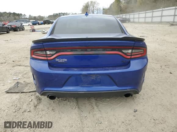 2022 Dodge Charger R/T with VIN 2C3CDXCTXNH153394, listed as a Copart auction lot 47682344 with 38,858 mi miles and Salvage title. Bid and sale history available at DreamBid. Image 6.