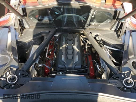 2025 Chevrolet Corvette 2LT with VIN 1G1YB2D49S5106032, listed as a Copart auction lot 90788015 with 5,267 mi miles and Salvage title. Bid and sale history available at DreamBid. Image 11.