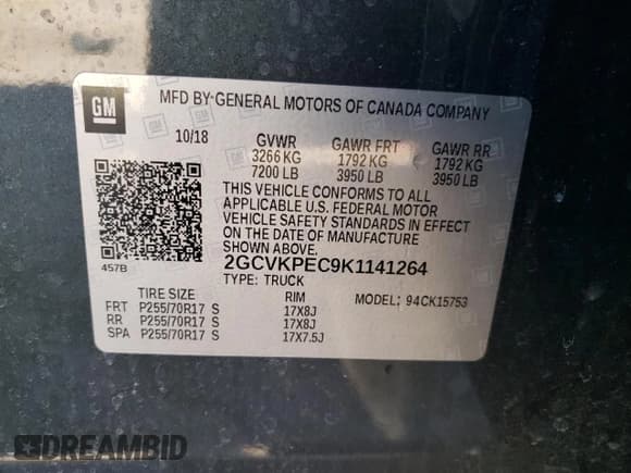 ✅ 2019 Chevrolet Silverado 1500 LT • VIN: 2GCVKPEC9K1141264 • Lot: 75763094. Wystawiony na Copart z przebiegiem 83 356 mil. Bezpłatny archiwum sprzedaży aukcyjnych z USA i szczegółowy raport historii pojazdu na DreamBid. Zdjęcie 12.