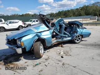 ✅ 1972 Chevrolet Chevelle • VIN: 1C69F2R561965 • Лот: 47433435. Опубликован ранее на Copart с пробегом 92 812 миль. Бесплатный доступ к архиву аукционных продаж из США и подробный отчёт об истории автомобиля на DreamBid. Изображение 1.