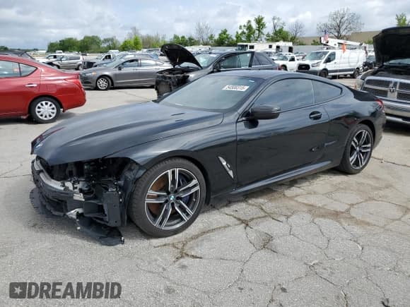 ✅ 2020 BMW 8 Series 840i • VIN: WBAAE4C04LBP64027 • Lot: 54500315. Listed on Copart with 63,250 mi. Free auction sales archive from the USA and detailed vehicle history report at DreamBid. Image 1.