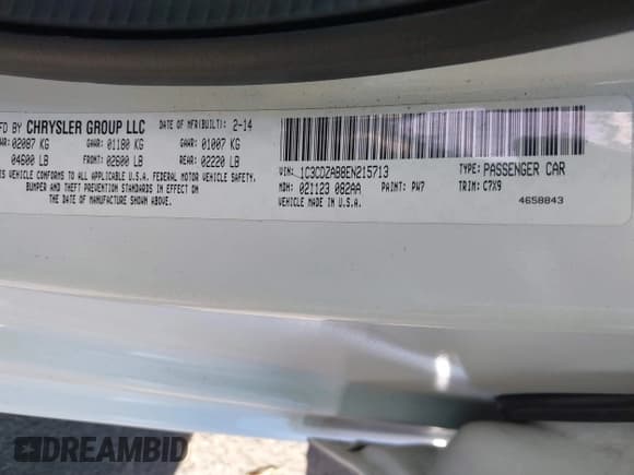 ✅ 2014 Dodge Avenger SE • VIN: 1C3CDZAB8EN215713 • Лот: 41352986. Опубликован ранее на IAAI с пробегом 119 201 миль. Бесплатный доступ к архиву аукционных продаж из США и подробный отчёт об истории автомобиля на DreamBid. Изображение 9.
