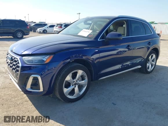 ✅ 2023 Audi Q5 S line Premium Plus • VIN: WA1EAAFY5P2169932 • Lot: 43442276. Wystawiony na IAAI z przebiegiem 10 200 mil. Bezpłatny archiwum sprzedaży aukcyjnych z USA i szczegółowy raport historii pojazdu na DreamBid. Zdjęcie 2.