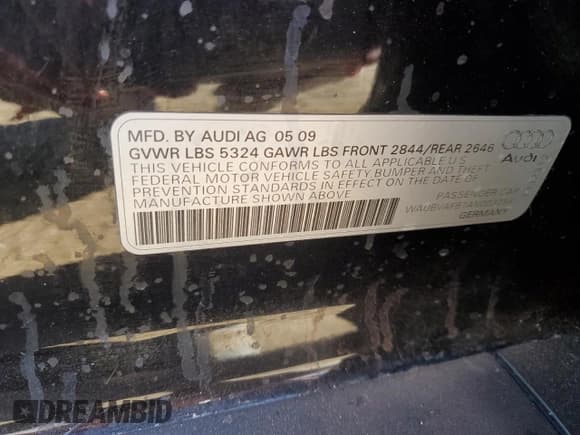 ✅ 2010 Audi A6 • VIN: WAUBVAFB1AN003256 • Lot: 87442265. Wystawiony na Copart z przebiegiem 43 536 mil. Bezpłatny archiwum sprzedaży aukcyjnych z USA i szczegółowy raport historii pojazdu na DreamBid. Zdjęcie 12.