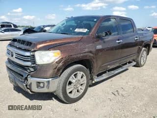 ✅ 2017 Toyota Tundra Platinum • VIN: 5TFGW5F16HX218358 • Lot: 55927585. Listed on Copart with 127,156 mi. Free auction sales archive from the USA and detailed vehicle history report at DreamBid. Image 1.