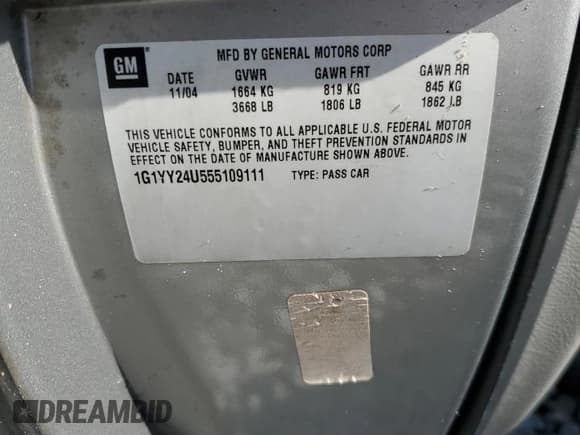 ✅ 2007 Chevrolet Corvette • VIN: 1G1YY26U775117310 • Lot: 68402625. Listed on Copart with 94,164 mi. Free auction sales archive from the USA and detailed vehicle history report at DreamBid. Image 12.