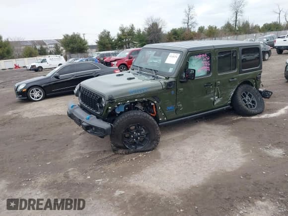 ✅ 2024 Jeep Wrangler Willys • VIN: 1C4RJXN64RW163089 • Лот: 41145274. Опубликован ранее на IAAI с пробегом 31 869 миль. Бесплатный доступ к архиву аукционных продаж из США и подробный отчёт об истории автомобиля на DreamBid. Изображение 2.
