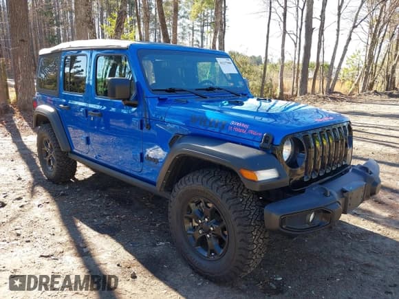✅ 2021 Jeep Wrangler Unlimited Sport S • VIN: 1C4HJXDG1MW722743 • Лот: 41237900. Опубликован ранее на IAAI с пробегом 35 662 миль. Бесплатный доступ к архиву аукционных продаж из США и подробный отчёт об истории автомобиля на DreamBid. Изображение 1.