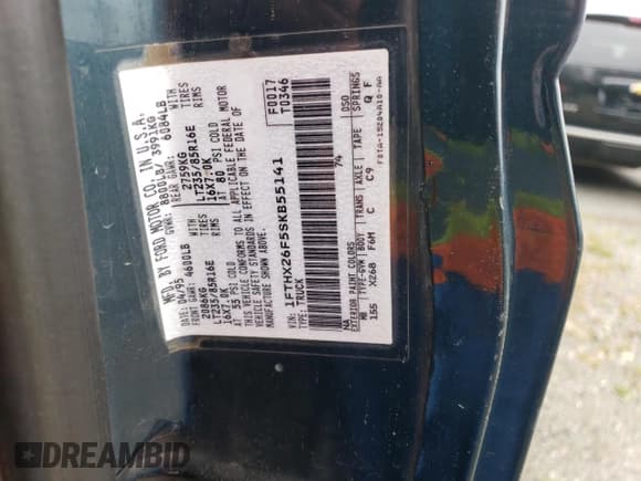 ✅ 1995 Ford F-250 • VIN: 1FTHX26F5SKB55141 • Lot: 66951945. Wystawiony na Copart z przebiegiem 295 266 mil. Bezpłatny archiwum sprzedaży aukcyjnych z USA i szczegółowy raport historii pojazdu na DreamBid. Zdjęcie 12.