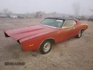 1973 Dodge Charger с VIN WH23G3A127637, выставлен на аукционе Copart как лот 84092394 с пробегом 68 433 миль миль и Чистый • Clean title. История ставок и продаж доступна на DreamBid. Изображение 1.