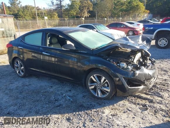 ✅ 2015 Hyundai Elantra SE • VIN: KMHDH4AE2FU433232 • Lot: 43521046. Listed on IAAI with 136,397 mi. Free auction sales archive from the USA and detailed vehicle history report at DreamBid. Image 1.