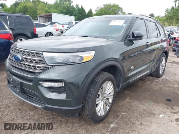 ✅ 2023 Ford Explorer King Ranch • VIN: 1FM5K8LC5PGB63308 • Lot: 42847325. Wystawiony na IAAI z przebiegiem 22 938 mil. Bezpłatny archiwum sprzedaży aukcyjnych z USA i szczegółowy raport historii pojazdu na DreamBid. Zdjęcie 2.