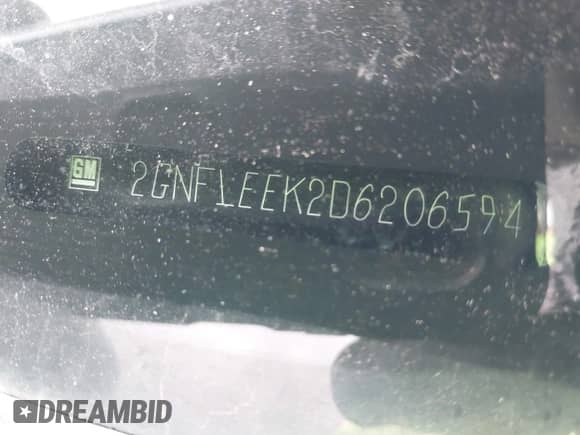 2013 Chevrolet Equinox LT z VIN 2GNFLEEK2D6206594, wystawiony jako IAAI lot #42885107 z przebiegiem 82 119 mil mil oraz . Historia ofert i sprzedaży dostępna na DreamBid. Obrazek 9.