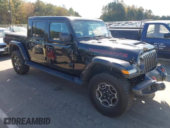 ✅ 2023 Jeep Gladiator Mojave • VIN: 1C6JJTEG8PL536381 • Lot: 43579748. Wystawiony na IAAI z przebiegiem 35 598 mil. Bezpłatny archiwum sprzedaży aukcyjnych z USA i szczegółowy raport historii pojazdu na DreamBid. Zdjęcie 1.