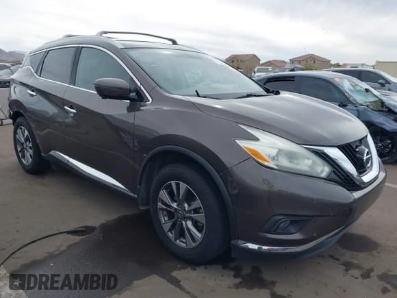 ✅ 2016 Nissan Murano S • VIN: 5N1AZ2MG6GN113182 • Lot: 41733734. Wystawiony na IAAI z przebiegiem 154 616 mil. Bezpłatny archiwum sprzedaży aukcyjnych z USA i szczegółowy raport historii pojazdu na DreamBid. Zdjęcie 1.