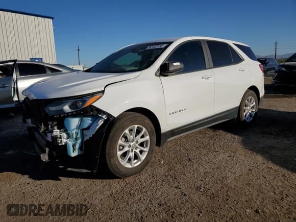 ✅ 2020 Chevrolet Equinox LS • VIN: 3GNAXHEV9LS737852 • Lot: 92102155. Listed on Copart with 48,672 mi. Free auction sales archive from the USA and detailed vehicle history report at DreamBid. Image 1.