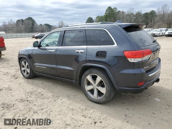 ✅ 2015 Jeep Grand Cherokee Overland • VIN: 1C4RJFCG1FC115844 • Lot: 47490555. Listed on Copart with 215,263 mi. Free auction sales archive from the USA and detailed vehicle history report at DreamBid. Image 2.