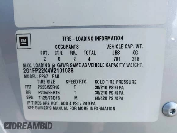 1997 Chevrolet Camaro z VIN 2G1FP22K4V2101038, wystawiony jako IAAI lot #41900016 z przebiegiem 139 207 mil mil oraz . Historia ofert i sprzedaży dostępna na DreamBid. Obrazek 9.