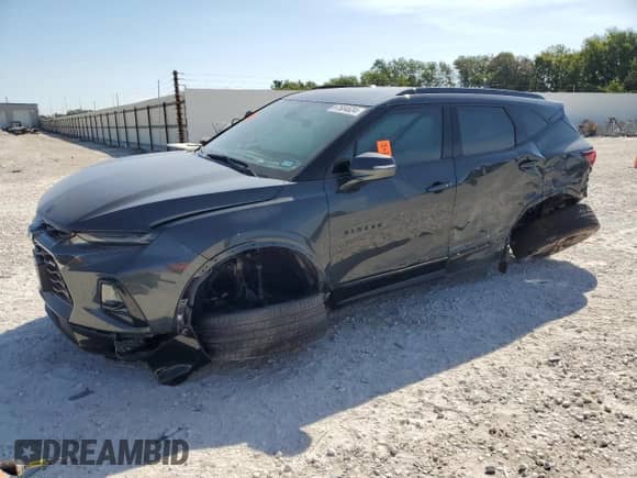 2020 Chevrolet Blazer RS with VIN 3GNKBERS1LS535511, listed as a Copart auction lot 67604624 with 40,437 mi miles and Salvage title. Bid and sale history available at DreamBid. Image 1.