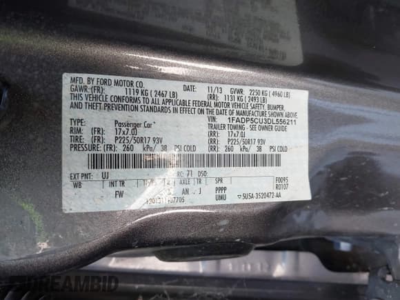 ✅ 2013 Ford C-Max SEL • VIN: 1FADP5CU3DL556211 • Lot: 42413793. Wystawiony na IAAI z przebiegiem Nie podano. Bezpłatny archiwum sprzedaży aukcyjnych z USA i szczegółowy raport historii pojazdu na DreamBid. Zdjęcie 9.