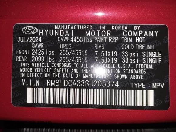 ✅ 2025 Hyundai Kona N Line S • VIN: KM8HBCA33SU205374 • Лот: 41253782. Опубликован ранее на IAAI с пробегом 626 миль. Бесплатный доступ к архиву аукционных продаж из США и подробный отчёт об истории автомобиля на DreamBid. Изображение 9.