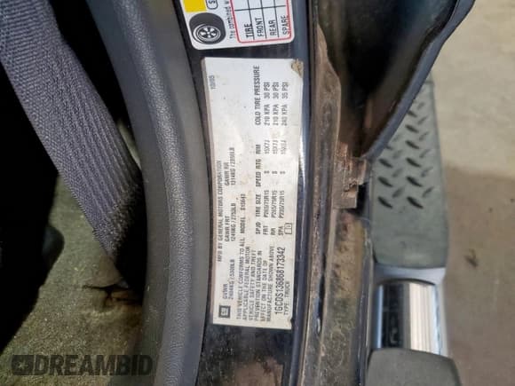 ✅ 2006 Chevrolet Colorado 3LT • VIN: 1GCDS136868173342 • Lot: 84041925. Listed on Copart with 267,495 mi. Free auction sales archive from the USA and detailed vehicle history report at DreamBid. Image 12.