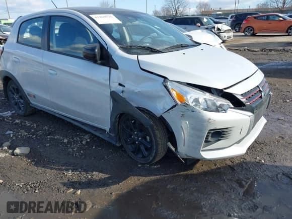✅ 2023 Mitsubishi Mirage Black Edition • VIN: ML32AWHJ0PH006398 • Lot: 41420525. Listed on IAAI with 25,417 mi. Free auction sales archive from the USA and detailed vehicle history report at DreamBid. Image 6.