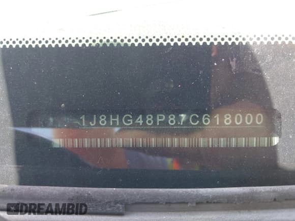 ✅ 2007 Jeep Commander Sport • VIN: 1J8HG48P87C618000 • Lot: 42705799. Listed on IAAI with 207,938 mi. Free auction sales archive from the USA and detailed vehicle history report at DreamBid. Image 9.