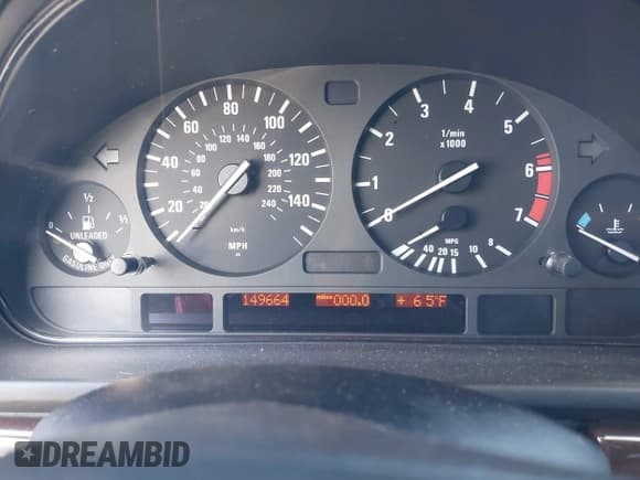 ✅ 2003 BMW 5 Series 540i • VIN: WBADN63443GN89857 • Lot: 42635510. Listed on IAAI with 149,664 mi. Free auction sales archive from the USA and detailed vehicle history report at DreamBid. Image 7.