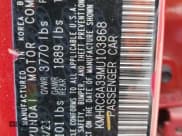 ✅ 2021 Hyundai Venue SEL • VIN: KMHRC8A39MU103868 • Lot: 56576565. Listed on Copart with 109,976 mi. Free auction sales archive from the USA and detailed vehicle history report at DreamBid. Image 13.