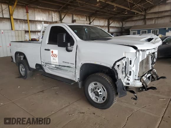 ✅ 2022 Chevrolet Silverado 2500HD Work Truck • VIN: 1GC0WLE7XNF197771 • Лот: 65001615. Опубликован ранее на Copart с пробегом Не указан. Бесплатный доступ к архиву аукционных продаж из США и подробный отчёт об истории автомобиля на DreamBid. Изображение 4.